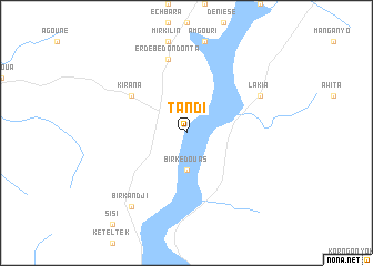 map of Tandi