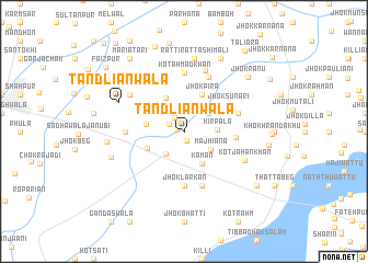 map of Tāndliānwāla