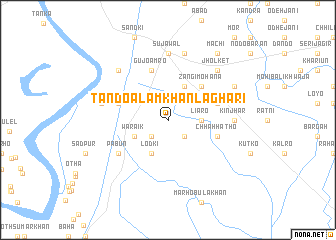 map of Tando Ālam Khān Laghāri