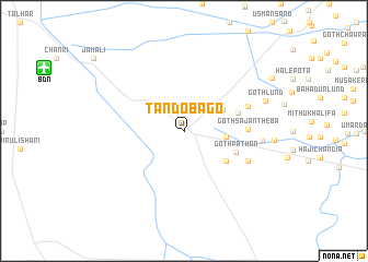 map of Tando Bāgo