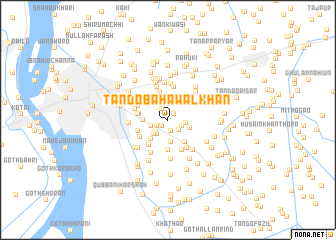 map of Tando Bahāwal Khān