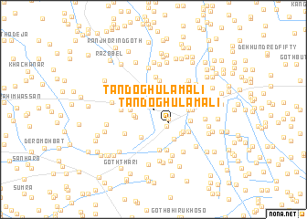 map of Tando Ghulām Ali