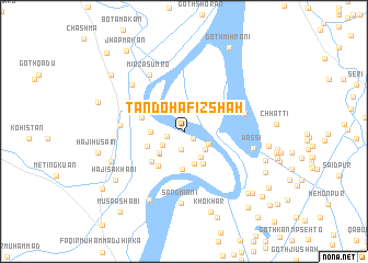 map of Tando Hafiz Shāh