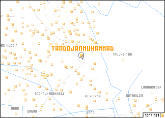 map of Tando Jān Muhammad