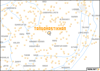 map of Tando Masti Khān