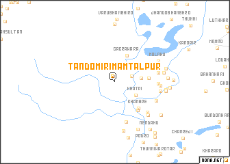 map of Tando Mīr Imām Tālpur