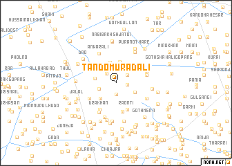 map of Tando Murād Ali