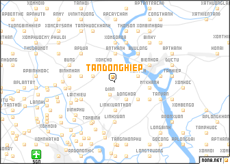 map of Tân Ðông Hiệp