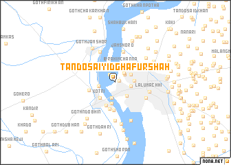 map of Tando Saiyid Ghafūr Shāh