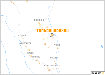 map of Tandou Mboukou