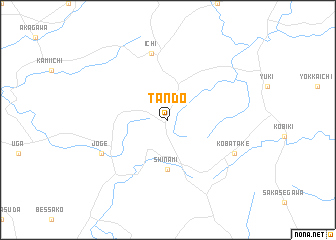 map of Tandō