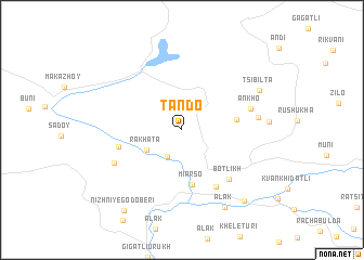 map of Tando