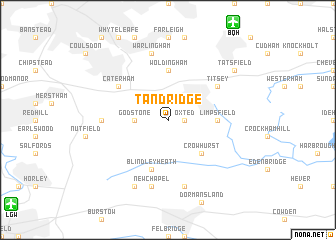 map of Tandridge