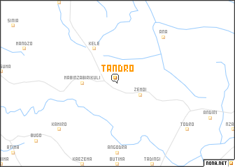 map of Tandro