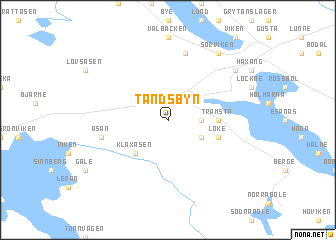 map of Tandsbyn