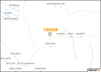 map of Tanḑub