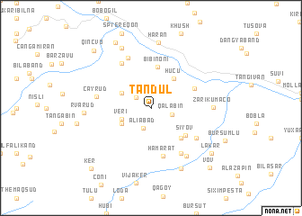 map of Tǝndul