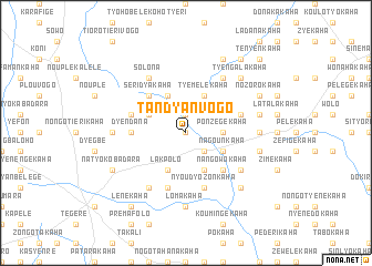 map of Tandyanvogo