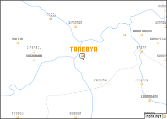 map of Tanebya