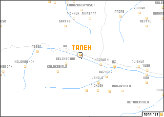 map of Taneh