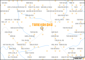 map of Tanéka-Koko