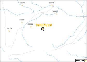 map of Tanemeka