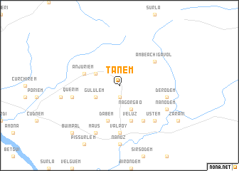 map of Tanem