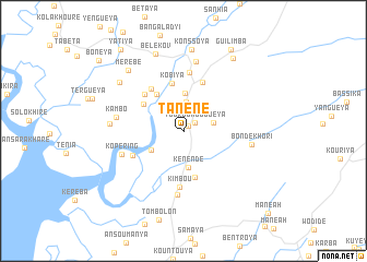 map of Tanéné