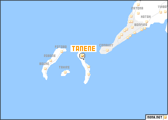 map of Tanene