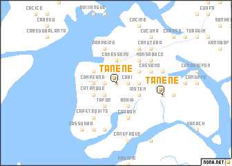 map of Tanene