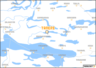 map of Tanéré