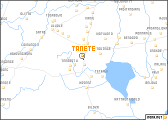 map of Tanete