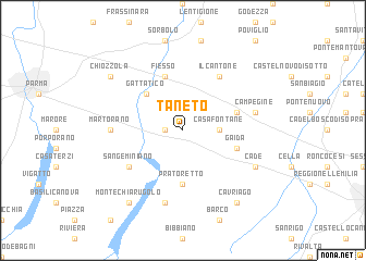 map of Taneto
