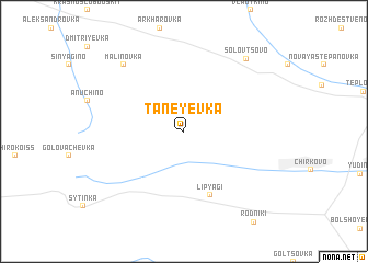 map of Taneyevka