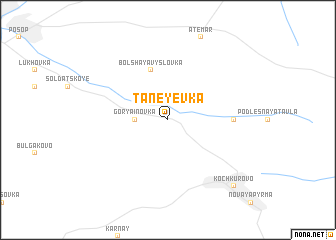 map of Taneyevka