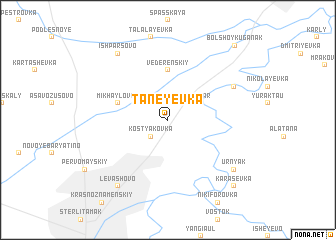 map of Taneyevka