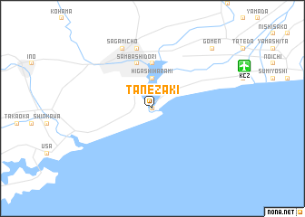 map of Tanezaki