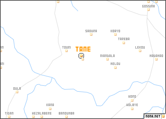 map of Tané