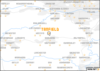 map of Tanfield