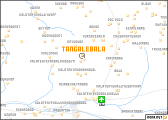 map of Tangal-e Bālā