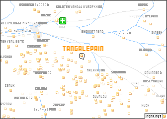 map of Tangal-e Pā\