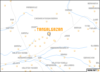 map of Tangal Gazān