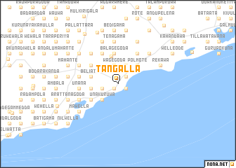 map of Tangalla