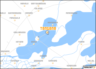 map of Tangana
