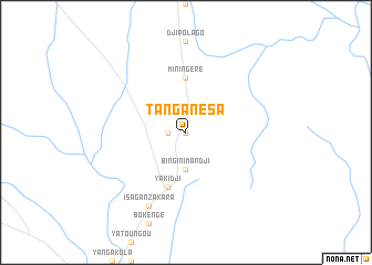 map of Tanganésa