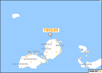map of Tangan