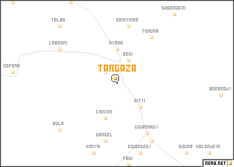 map of Tangaza