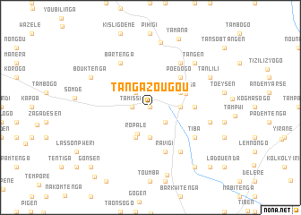 map of Tangazougou