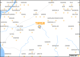 map of Tanga