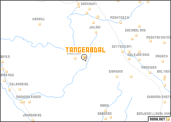 map of Tang-e ‘Abdāl